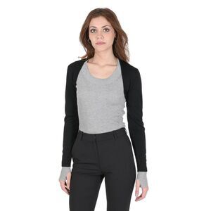 Hugo Boss Women Long Sleeve Bolero Cardigan Women Black Tops
